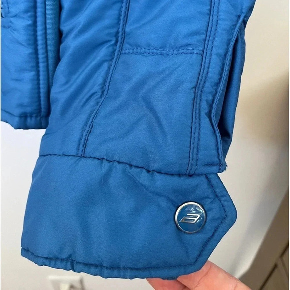 Anba of Austria VNTG 80s/90s size 14 Blue Puffer SKI Jacket Made in Austria - Picture 4 of 15